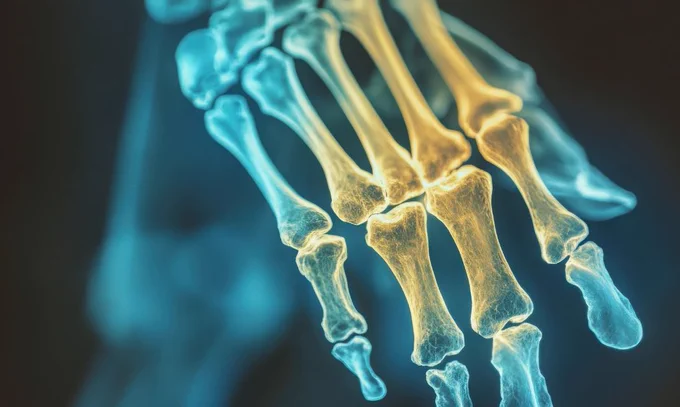 an x - ray image of the bones of the hand