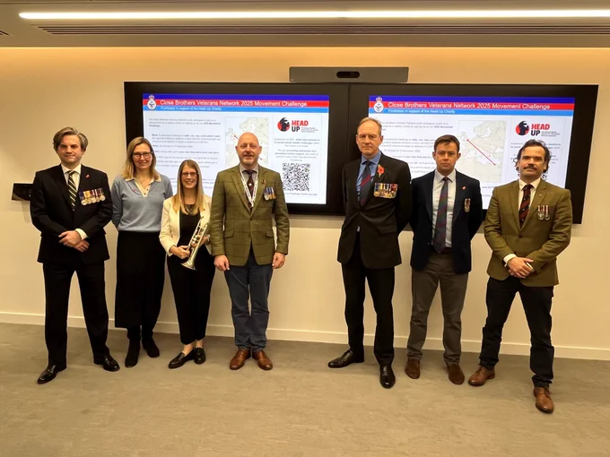 Close Brothers Veterans Network members at the Service of Remembrance
