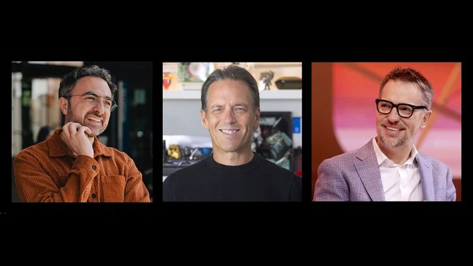 Three Microsoft leaders.
