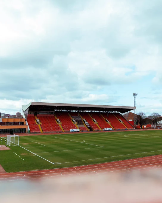 A photo of the Gateshead International Stadium.