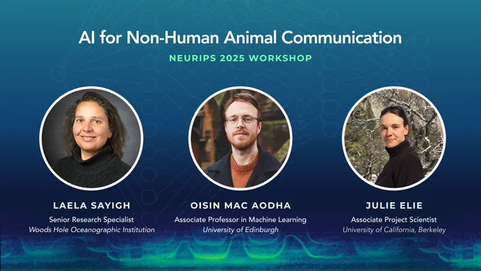 The spekears for the AI for Non-Human Animal Communication at NeurIPS wokshop https://aiforanimalcomms.org/
