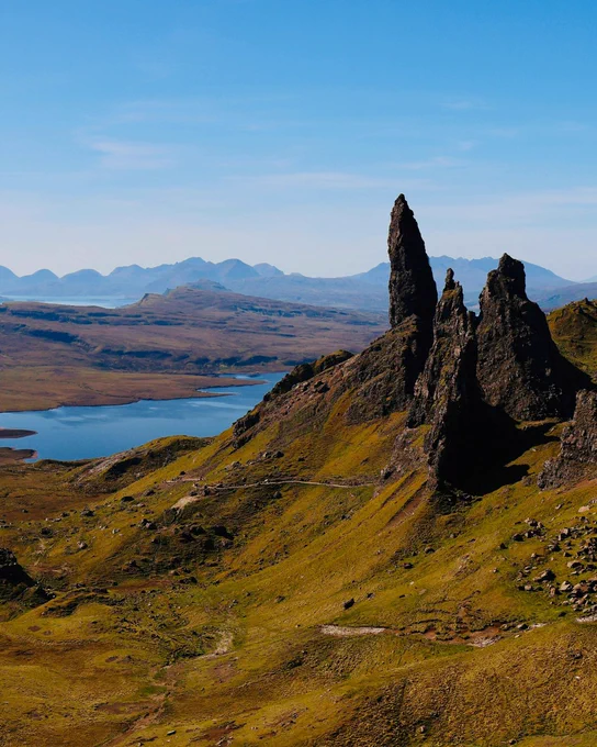 A landscape shot of the Isle of Skye.