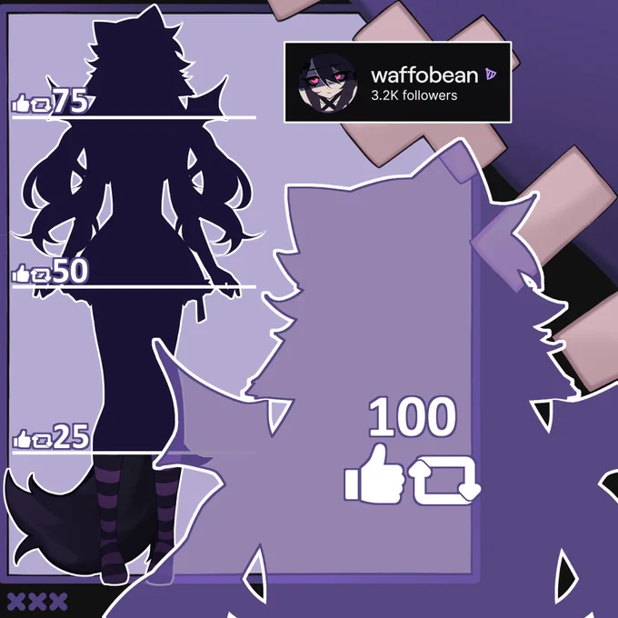 Emo girl patchwork demon vtuber model art and live2d rig reveal 
