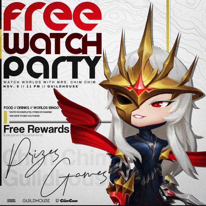 Free Worlds 2025 IRL Watch Party for League of Legends