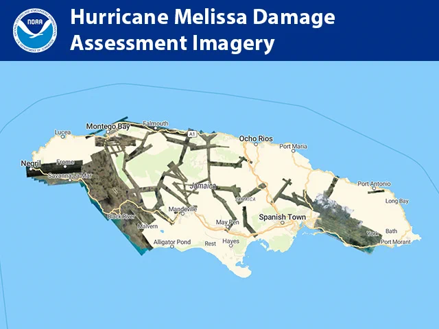 Map of Jamaica showing all the available imagery