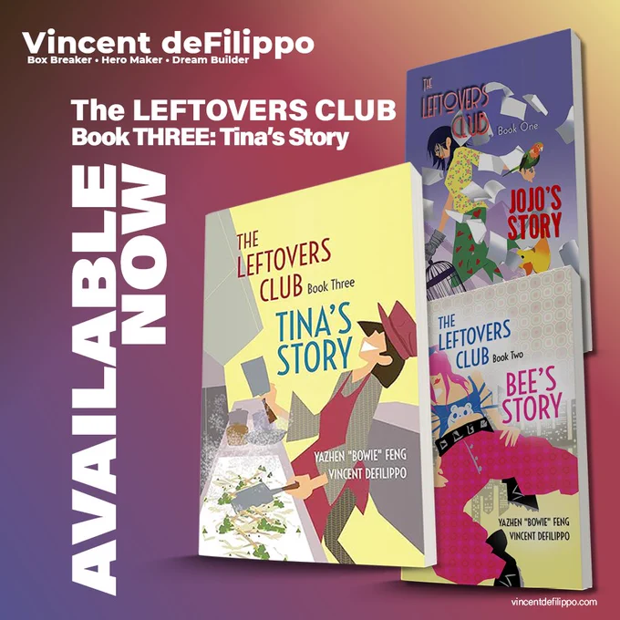  💥 from @DefilippoAuthor

Book 3 in this bestselling series: 𝙏𝙝𝙚 𝙇𝙚𝙛𝙩𝙤𝙫𝙚𝙧𝙨 𝘾𝙡𝙪𝙗, 𝘽𝙤𝙤𝙠 𝙏𝙝𝙧𝙚𝙚: 𝙏𝙞𝙣𝙖’𝙨 𝙨𝙩𝙤𝙧𝙮 https://geni.us/LeftoversClubTina

What do you get when you mix high heels, higher expectations, and a heap of dumplings? 

#BookTwitter #BookBoost