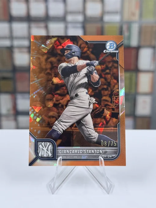 2022 Bowman Chrome 
Giancarlo Stanton, New York Yankees (08/75)
