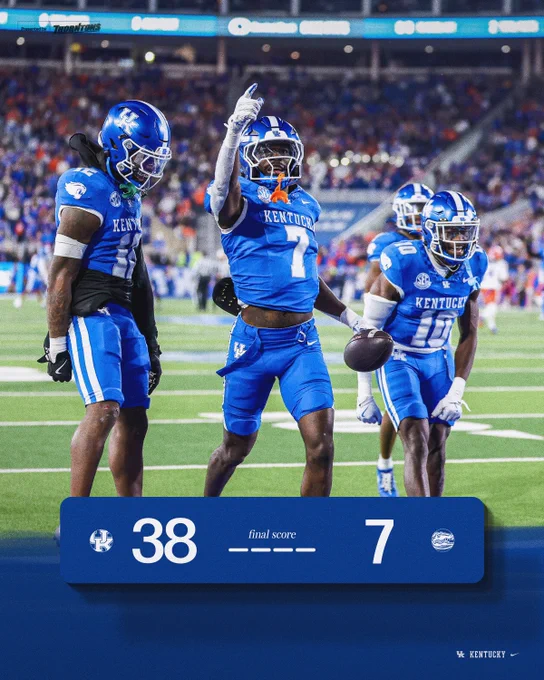 Final: Kentucky 38, Florida 7