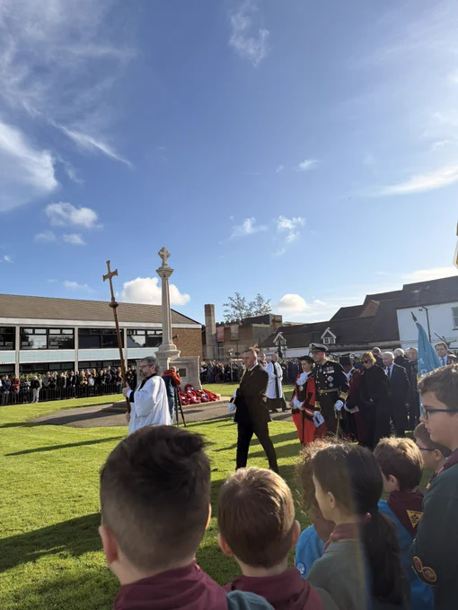 Mayor of Sutton at Remembrance Sunday service in cheam