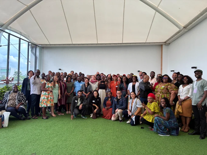 A group photo with many people.