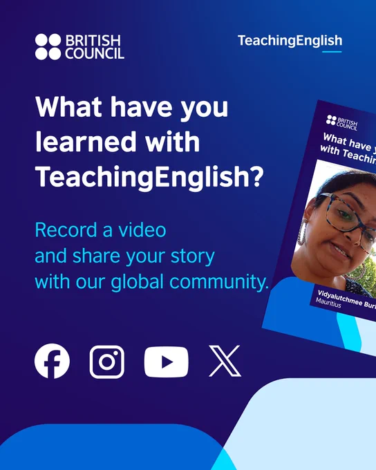 What have you learned with TeachingEnglish?
Record a video and share with our global community.