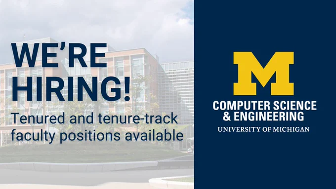 CSE is hiring tenured and tenure-track faculty positions