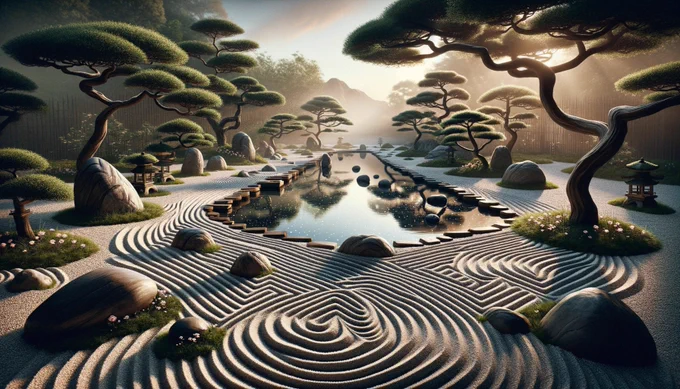 🎨 AI Art Prompt of the Day 🎨

"A tranquil zen garden with artfully raked sand, precisely placed rocks, and serene still water, high detail, calming, landscape"

✨Reply with your favorite AI Art!

#ArtificialIntelligence #AIArtwork #AI