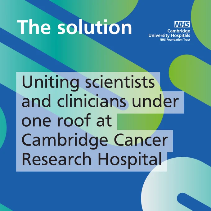 The solution: Uniting scientists and clinicians under one roof at Cambridge Cancer Research Hospital
