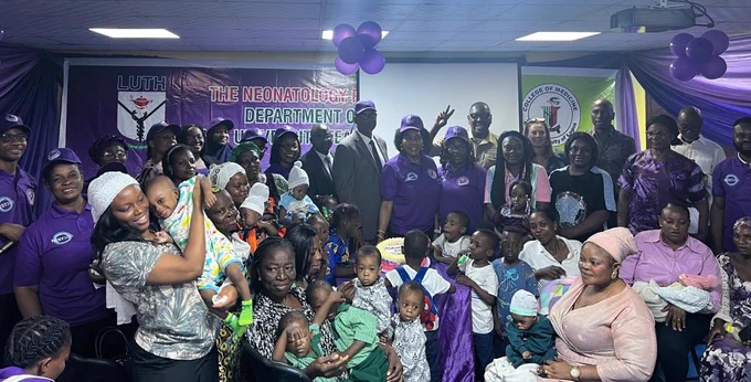 Today, we joined the Lagos University Teaching Hospital (LUTH) community to celebrate World Prematurity Day 2025,  the LUTH way. 💜

It was a truly special moment standing alongside Prof. Chinyere Ezeaka, the MD of LUTH and NEST360 Nigeria Country Lead, and a dedicated team of doctors and nurses, as we celebrated two sets of thriving 4-year-old quadruplets born in this facility using NEST-supported equipment, and two sets of preterm babies currently receiving care.

Today was a powerful reminder of what quality newborn care, teamwork, and unwavering commitment can achieve, giving every baby, no matter how small, a fighting chance.