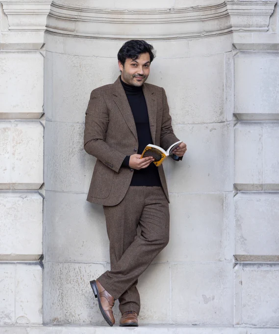 Ferdia Lennon photographed with his book
