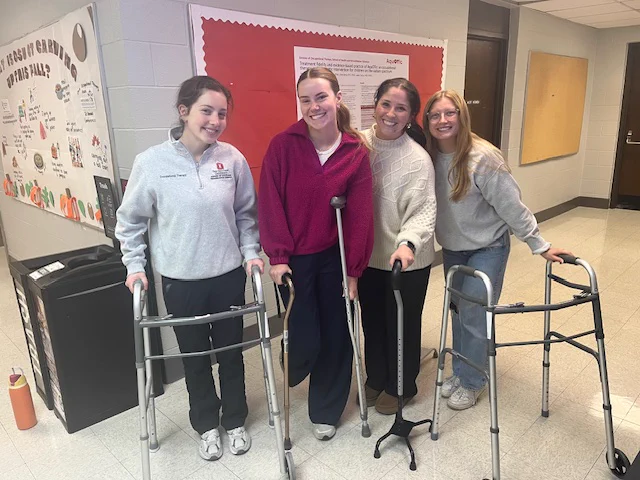 Group of 2nd year ot students, Izzy, Angelina, Amy, and Sydney