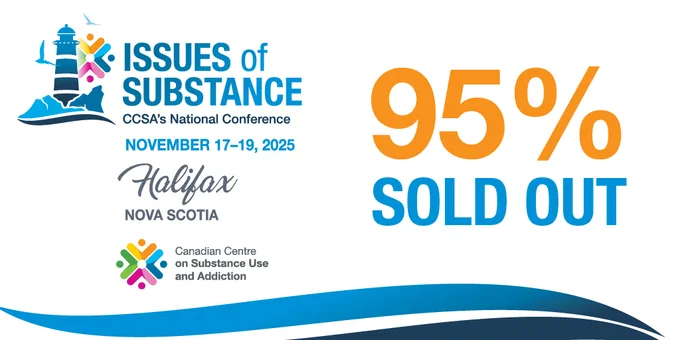 Logo for Issues of Substance 2025 conference in Halifax with 95% of tickets sold out.
