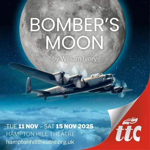 A production graphic for Bombers Moon by Teddington Theatre Club on the Amateur Theatre Network