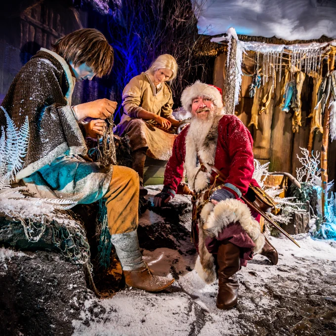Viking in the snowy ride