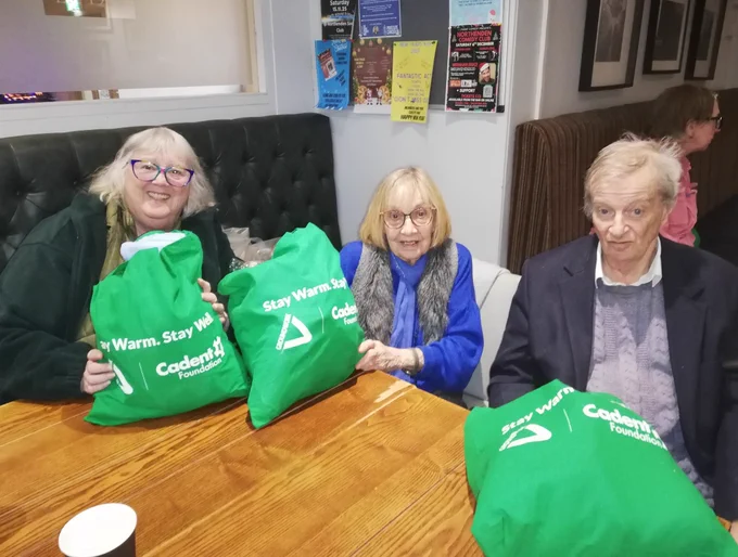 Some Age Friendly Wythenshawe Winter Warmer Bags being distributed to WGN Members. Excellent contents from Groundwork Greater Manchester and FareShare Greater Manchester. 