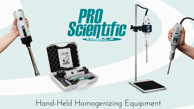 PRO200 & PRO250 Handheld Homogenizers — compact design, powerful homogenization results.