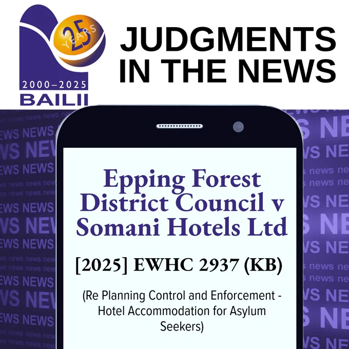Cell phone screen with post text about the judgment on it