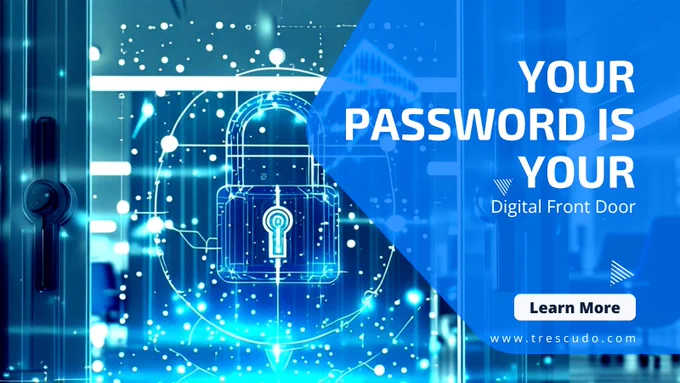 Cybersecurity Lock set as the Front Door