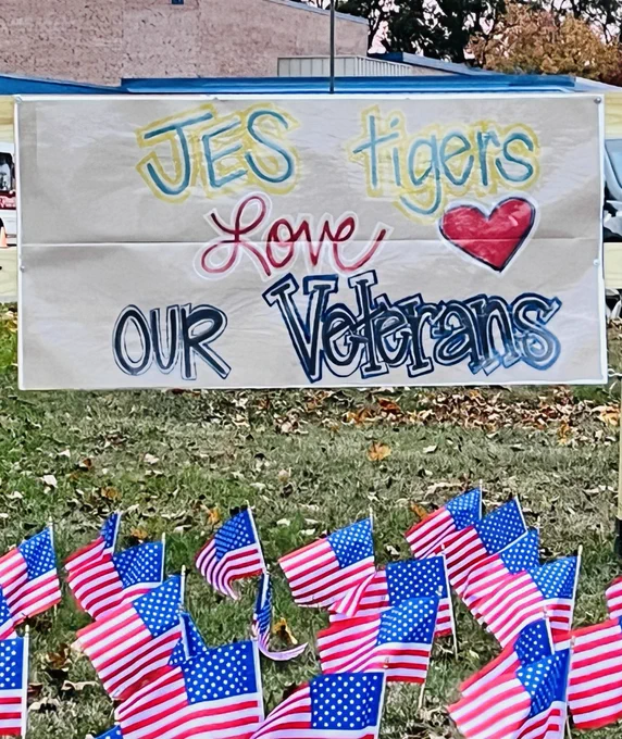 Veterans Day sign