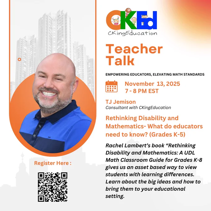 Register for a Teacher Talk with TJ!