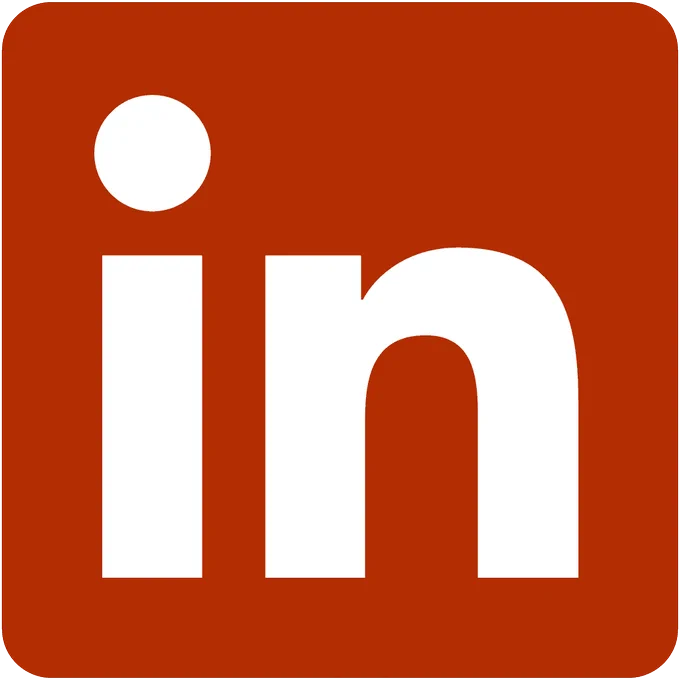 LinkedIn logo but red