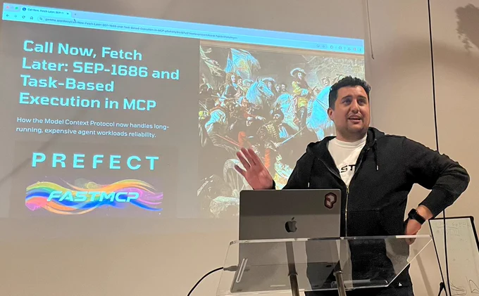 Adam presenting tasks in MCP