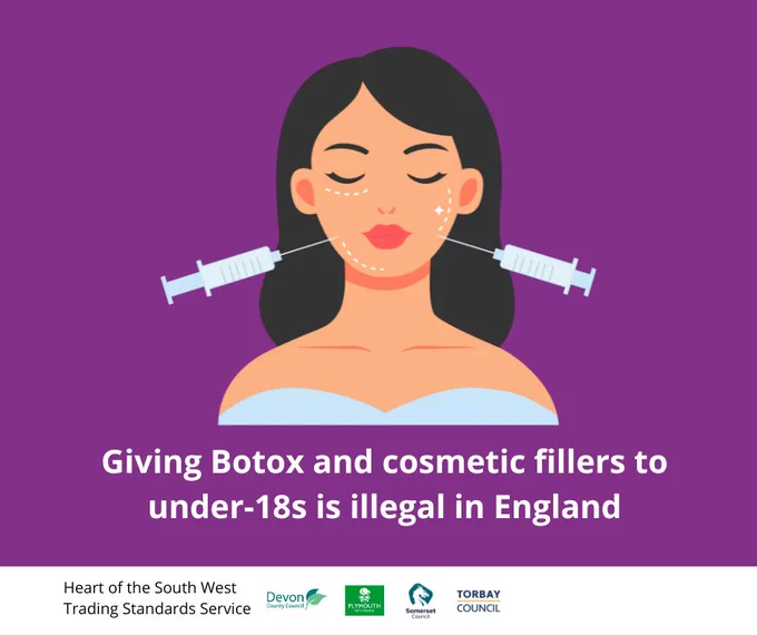 Giving Botox and cosmetic fillers to under-18s is illegal in England