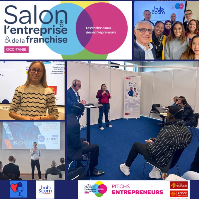 🎙️𝐔𝐧𝐞 𝐝𝐞𝐫𝐧𝐢𝐞̀𝐫𝐞 𝐩𝐥𝐚𝐜𝐞 𝐝𝐢𝐬𝐩𝐨𝐧𝐢𝐛𝐥𝐞 𝐩𝐨𝐮𝐫 𝐭𝐫𝐚𝐯𝐚𝐢𝐥𝐥𝐞𝐫 𝐩𝐨𝐮𝐫 𝐩𝐢𝐭𝐜𝐡 ! 

Faites comme Léa (E Vibes), Vincent (Novadditive), Alisson et les autres, participez à la session de pitchs organisée par La Région Occitanie / Pyrénées-Méditerranée et AD'OCC & RésO AD'OCC à l’occasion du Salon de l'Entreprise & de la Franchise Occitanie 2025 !

👉 Pour candidater: https://lnkd.in/ees-cVZ6

Si votre candidature est retenue :
🎙️Je vous forme 𝐠𝐫𝐚𝐭𝐮𝐢𝐭𝐞𝐦𝐞𝐧𝐭 le 21 novembre à Toulouse (dans les locaux d’AD'OCC à La Cité) pour préparer votre pitch de 5 minutes.

👉 Et le 25 novembre, vous le présentez à l'occasion du Salon qui se déroule au MEET, devant des experts de l’entrepreneuriat, avec des retours bienveillants, concrets et constructifs pour booster votre projet.

Une occasion rare d’apprendre, de pitcher et de progresser… gratuitement.
À vous de jouer, clôture définitive des candidatures vendredi 14 novembre !