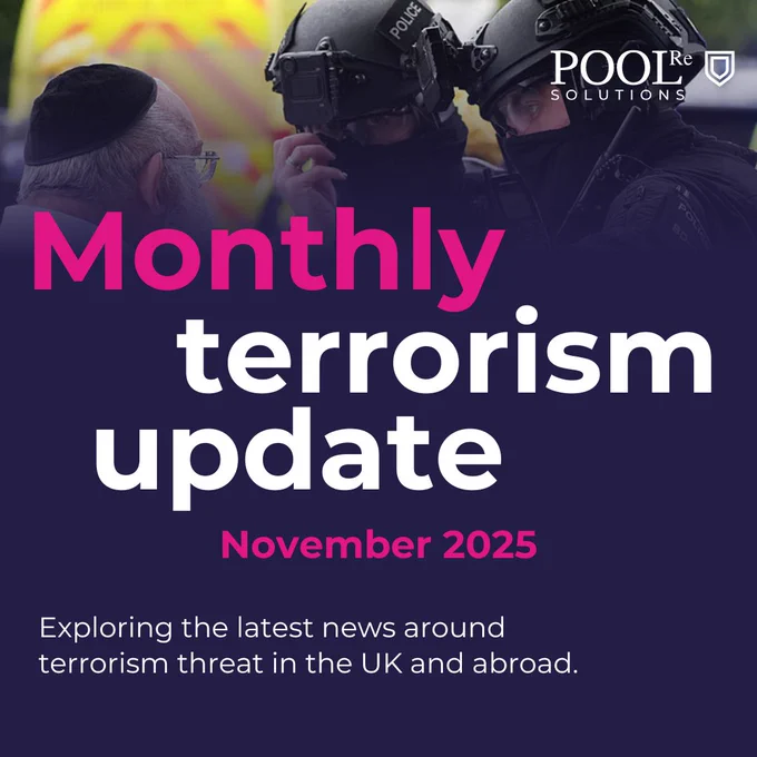 Monthly terrorism update, November 2025. Exploring the latest news around terrorism threat in the UK and abroad.