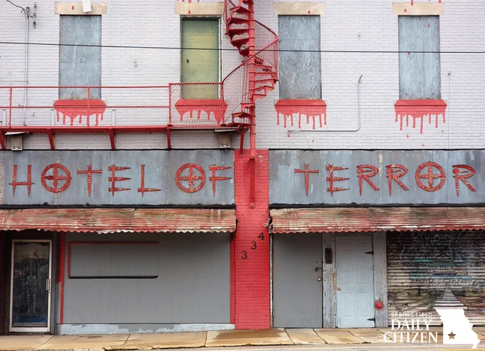 The Hotel of Terror on North Main Avenue. (Photo by Shannon Cay)