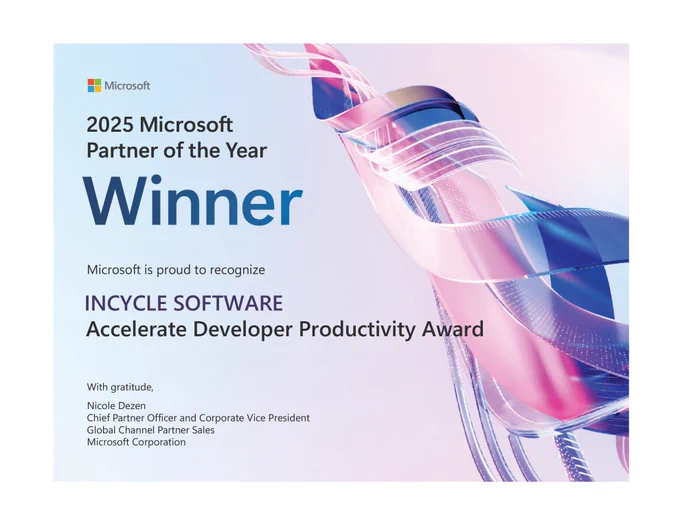 InCycle Wins 2025 Microsoft Global Partner of the Year for Developer Productivity and AI Innovation