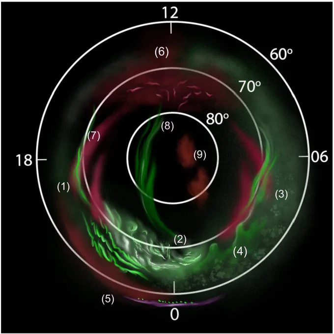 a sketch of auroral forms