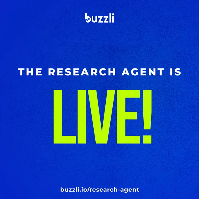 Buzzli's research agent works autonomously.