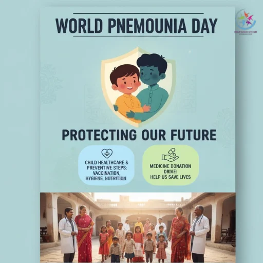 Pneumonia is preventable — every child deserves to breathe freely. 💙
This #WorldPneumoniaDay, join us in raising awareness & supporting child healthcare through vaccination, hygiene & nutrition. 🌍

Together, let’s protect our future. 💪
#HelpEachOther #ChildHealth #FightPneumonia