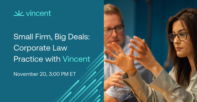 Webinar Corporate Law Practice with Vincent