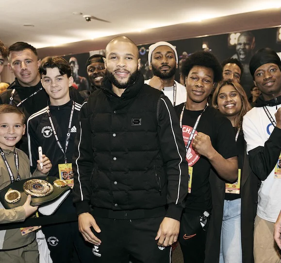 Boxing club heroes pose with Chris Eubank Jr