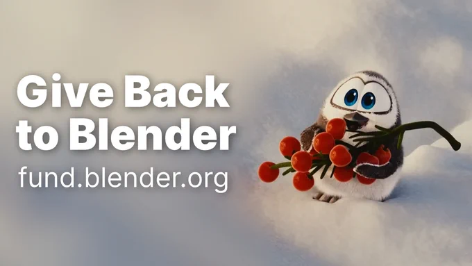 Oti the penguin, showing a good example of "giving back".