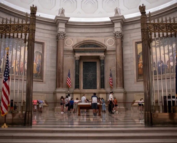 National Archives Museum Rotunda in Washington, DC.