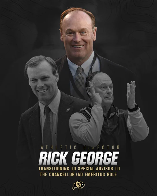 Athletic Director Rick George transitioning to special advisor to the chancellor and AD emeritus role 