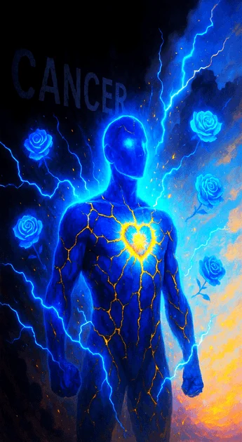 Please see the post for the full description of the art. Lightbearer of Resilience by ManikVisuals. A selected artist for the FCancer 2025 Open Call