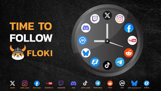 Follow Floki on all socials