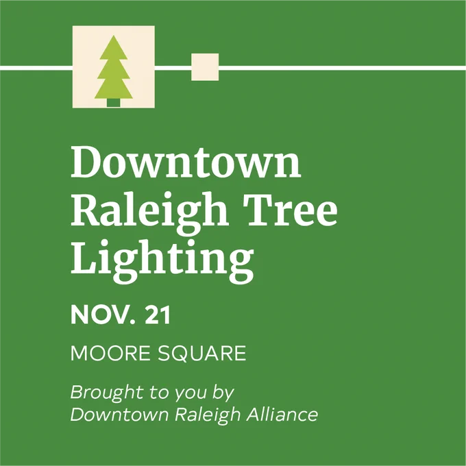 Downtown Raleigh Tree Lighting Nov. 21 at Moore Square 