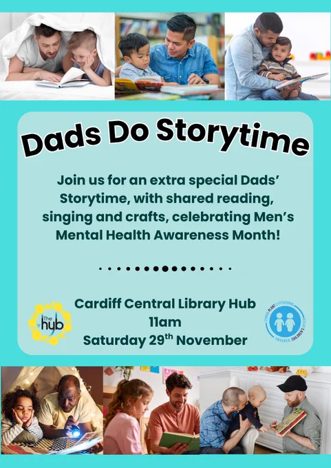 Dad's Do Storytime Central Library Hub Saturday 29th November 11am