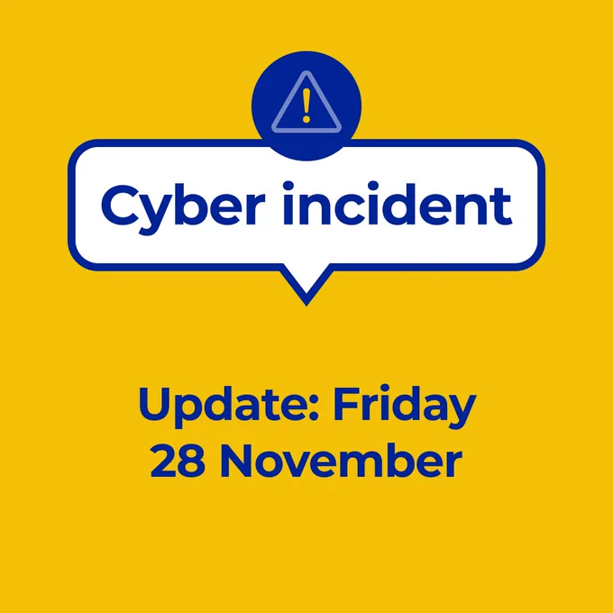 A graphic that reads "Cyber incident"